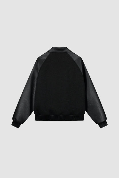 ARTE - LEATHER VARSITY JACKET