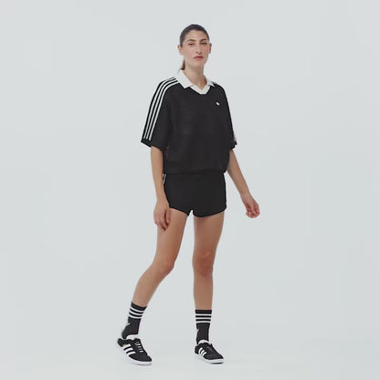 ADIDAS ORIGINALS - KNITTED CROCHET POLO