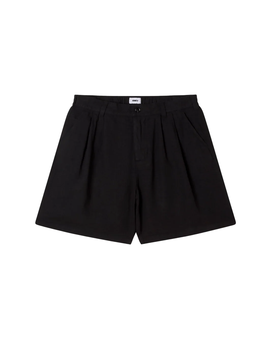 OBEY - FOSTER PLEATED LINEN SHORT