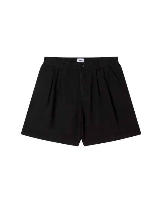 OBEY - FOSTER PLEATED LINEN SHORT
