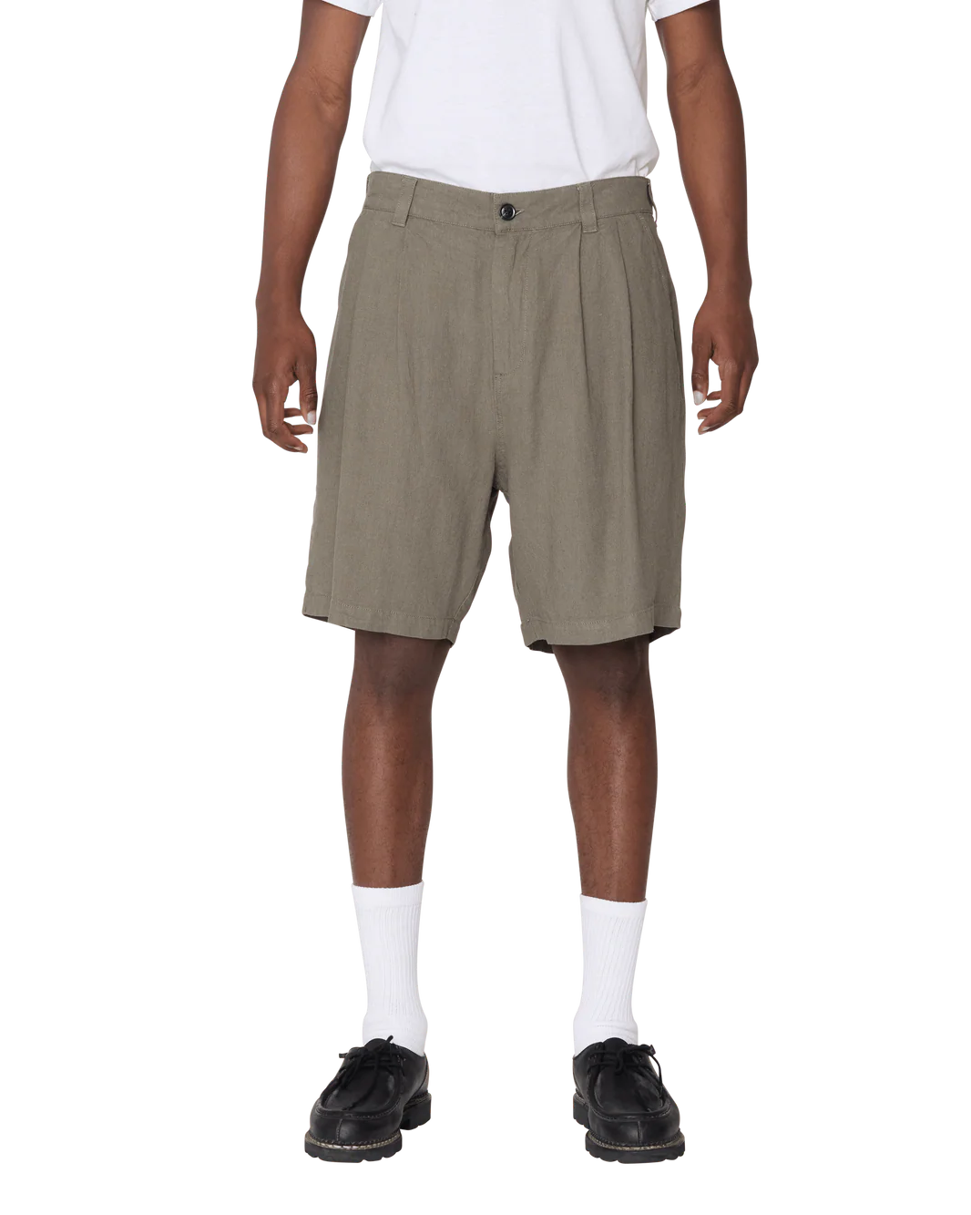 OBEY - FOSTER PLEATED LINEN SHORT