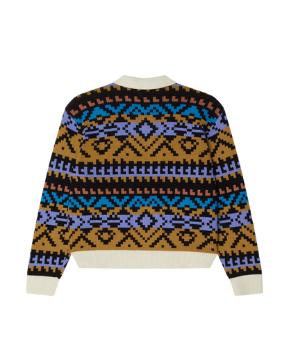 OBEY  - GEO POLO SWEATER